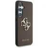 Guess Grained Big 4G Logo Small Classic Logo - Case for Samsung Galaxy S25 (brown)