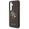 Guess Grained Big 4G Logo Small Classic Logo - Case for Samsung Galaxy S25 (brown)