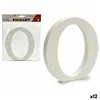 Letter O White Wood 1,8 x 21 x 17 cm (12 Units)