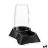 Pet feeding dish Dispenser Black polypropylene 3,5 L 21,5 x 32,5 x 32,5 cm (4 Units)