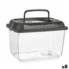 Fish tank With handle Large Grey Plastic 7 L 20 x 20 x 30 cm (8 Units)