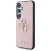 Guess Grained Big 4G Logo Small Classic Logo - Case for Samsung Galaxy S25 (pink)