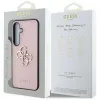Guess Grained Big 4G Logo Small Classic Logo - Case for Samsung Galaxy S25 (pink)