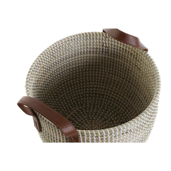 Basket set DKD Home Decor Natural Light brown Polyurethane Seagrass 41 x 41 x 29 cm