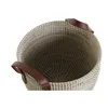 Basket set DKD Home Decor Natural Light brown Polyurethane Seagrass 41 x 41 x 29 cm