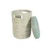 Basket set DKD Home Decor Blue White Natural Seagrass 44 x 44 x 51 cm