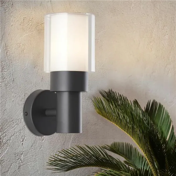 Wall Light Brilliant 8 W Black Anthracite Metal