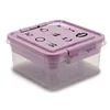 Jewelry box Purple Transparent Plastic 24,5 x 11,5 x 26 cm (12 Units)