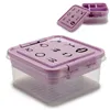 Jewelry box Purple Transparent Plastic 24,5 x 11,5 x 26 cm (12 Units)