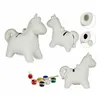 Paint Your Own Money Box Unicorn Ceramic 6,4 x 13 x 14 cm (12 Units)