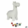 Paint Your Own Money Box Giraffe Ceramic 6,8 x 16,2 x 13,2 cm (12 Units)