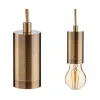 Ceiling Light Golden Metal 60 W 11,5 x 12 x 11,5 cm (6 Units)