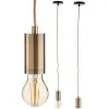 Ceiling Light Golden Metal 60 W 11,5 x 12 x 11,5 cm (6 Units)