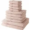 Towel set TODAY Light Pink 10 Pieces