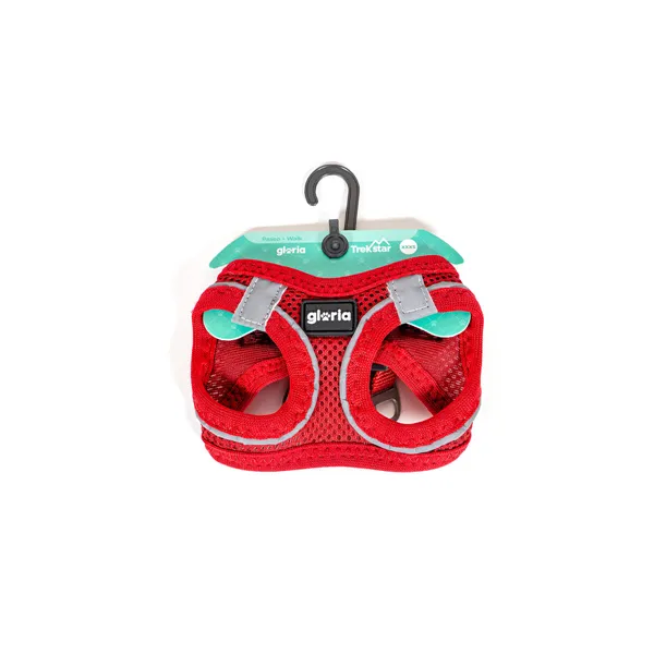 Dog Harness Gloria Trek Star 33,4-35 cm 51-52 cm Red L