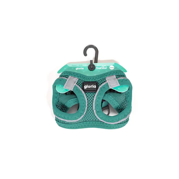 Dog Harness Gloria Trek Star 24-26 cm 28-28,6 cm Turquoise XXS