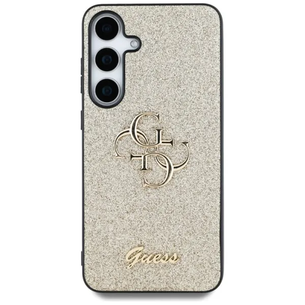 Guess Fixed Glitter Big 4G Metal Logo - Case for Samsung Galaxy S25 (gold)