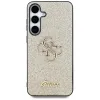 Guess Fixed Glitter Big 4G Metal Logo - Case for Samsung Galaxy S25 (gold)