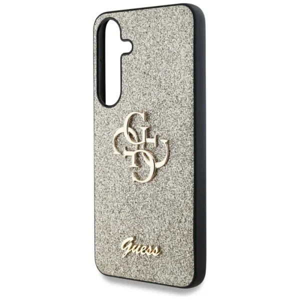 Guess Fixed Glitter Big 4G Metal Logo - Case for Samsung Galaxy S25 (gold)