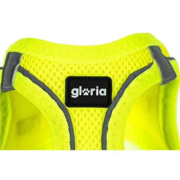 Dog Harness Gloria Trek Star 29,4-32,6 cm 41,4-43 cm Yellow S