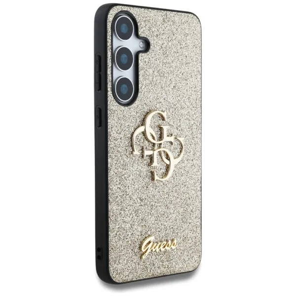 Guess Fixed Glitter Big 4G Metal Logo - Case for Samsung Galaxy S25+ (gold)