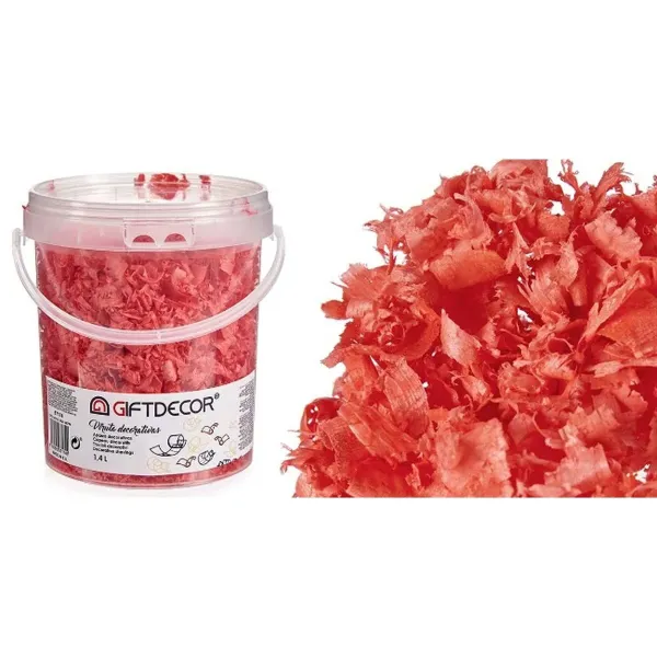 Decorative Shavings 1,4 L Coral (6 Units)