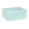 Set of Stackable Organising Boxes Green Cardboard (2 Units)