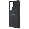 Guess Leather 4G Colored Ring Classic Logo MagSafe - Case for Samsung Galaxy S25 Ultra (black)