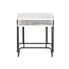 Set of 2 tables DKD Home Decor White Black 51 x 43 x 49 cm