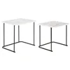 Set of 2 tables DKD Home Decor White Black 51 x 43 x 49 cm