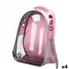 Pet Backpack Pink Transparent 43 x 26 x 33 cm