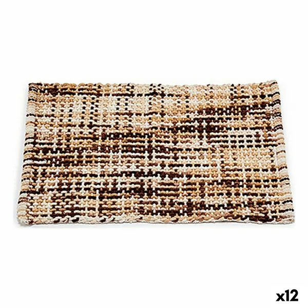 Bath rug 50 x 80 cm Brown (12 Units)