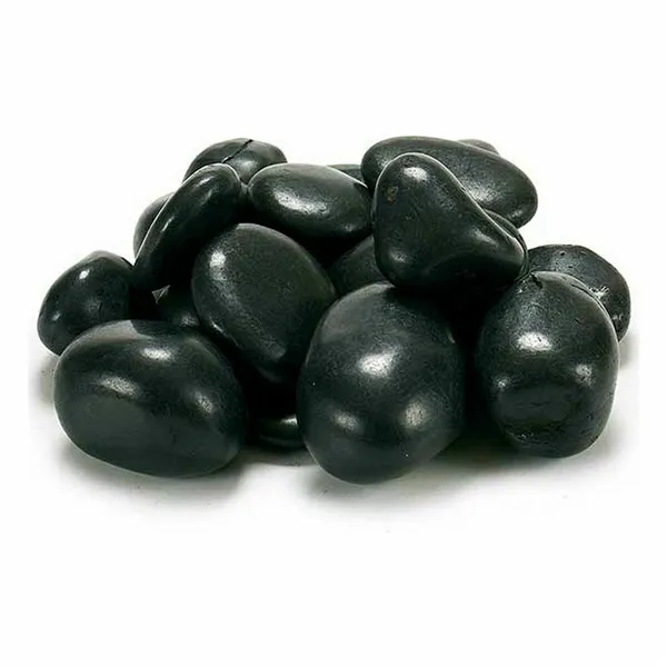 Decorative Stones Large Black 3 Kg (4 Units)