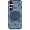 Guess 4G Round Patch Classic Logo MagSafe - Case for Samsung Galaxy S25+ (blue)