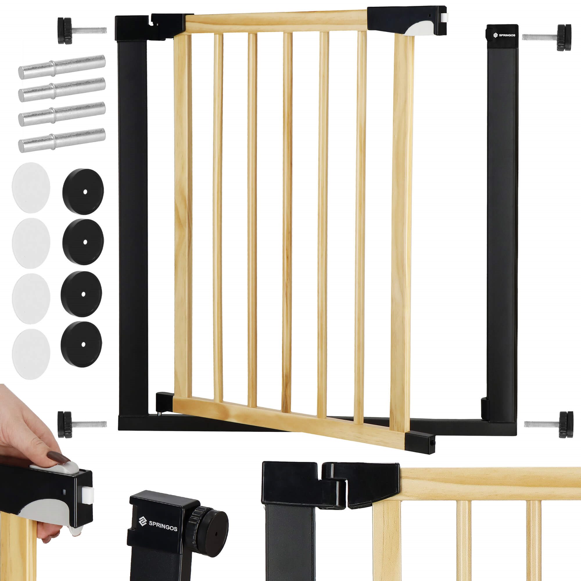 Stair safety gate Springos SG0012 75-82 cm | Buy online — Megaluks