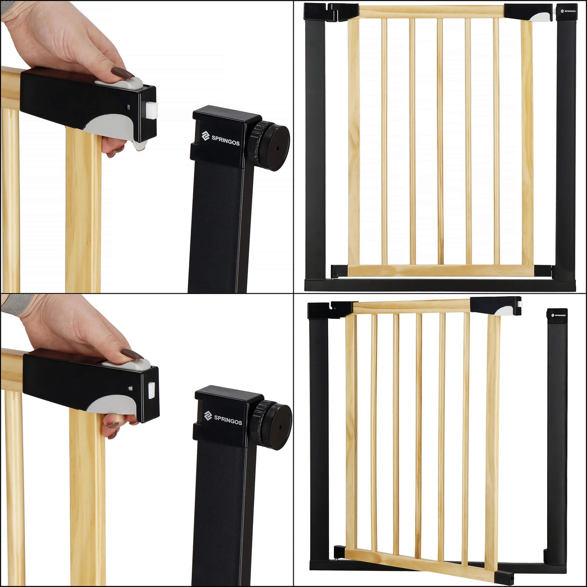 Stair safety gate Springos SG0012 75-82 cm | Buy online — Megaluks