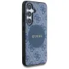 Guess 4G Round Patch Classic Logo MagSafe - Case for Samsung Galaxy S25+ (blue)