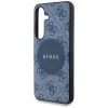 Guess 4G Round Patch Classic Logo MagSafe - Case for Samsung Galaxy S25+ (blue)