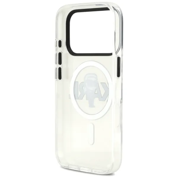 Karl Lagerfeld IML Karl Sketch Logo MagSafe - Case iPhone 17 Pro (Clear)