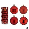 Set of Christmas balls Red Plastic 6 x 7 x 6 cm (6 Units)