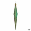 Christmas Decorations Set Streched Green Golden 3 x 8,5 x 19 cm (12 Units)