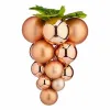 Christmas Bauble Grapes Medium Copper Plastic 19 x 28 x 19 cm (12 Units)