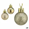 Set of Christmas balls Silver Plastic 3 x 4 x 3 cm (12 Units)