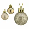 Set of Christmas balls Silver Plastic 3 x 4 x 3 cm (12 Units)