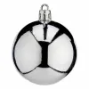 Set of Christmas balls Silver Plastic 6 x 7 x 6 cm (20 Units)