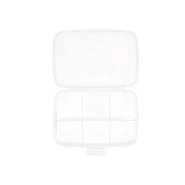 Box with compartments Transparent Plastic 21,5 x 8 x 14,6 cm (12 Units)