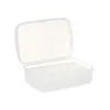 Box with compartments White Transparent Plastic 21,5 x 8,5 x 15 cm (12 Units)