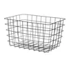 Multi-purpose basket Black Metal 38,5 x 20,5 x 28 cm Rectangular (6 Units)