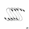 Hook for hanging up Set Silver Metal 7 cm (12 Units)