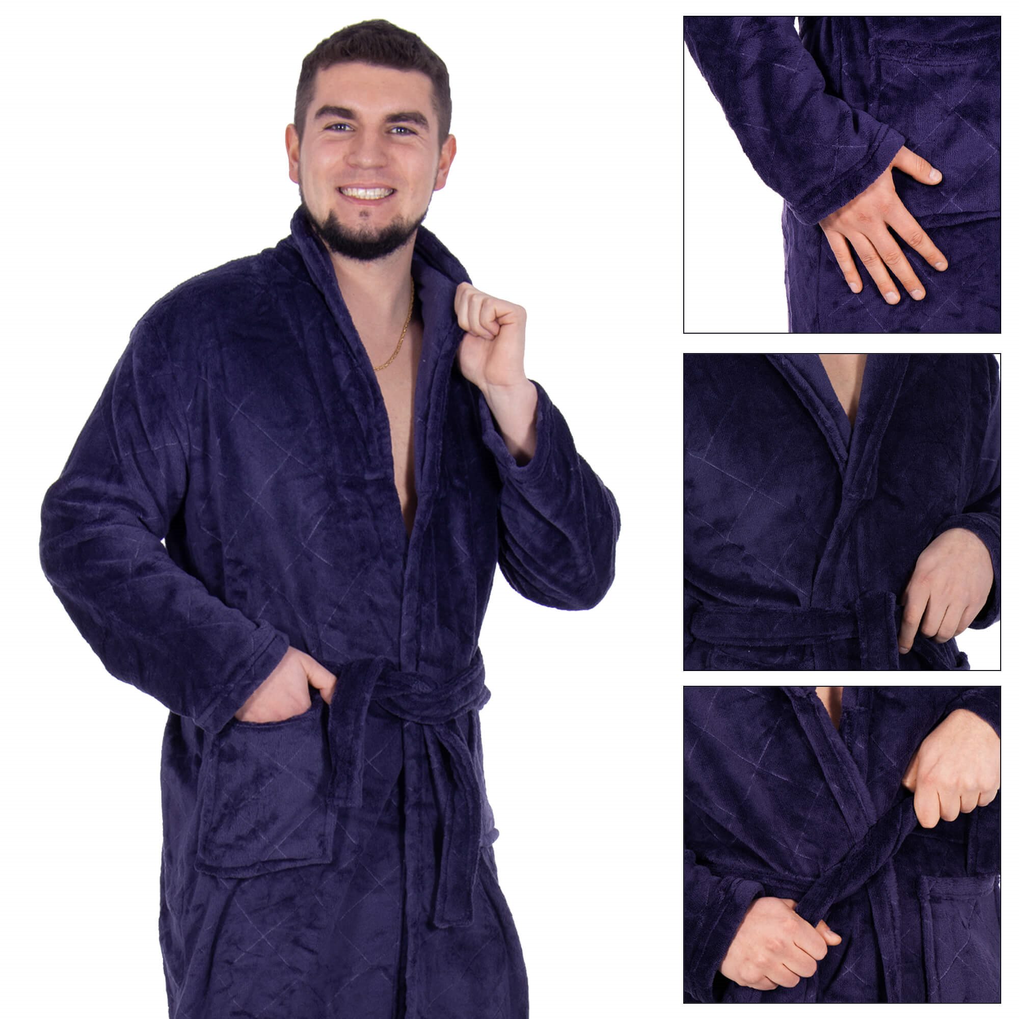 Men's bathrobe Springos HA7383 | Buy online — Megaluks